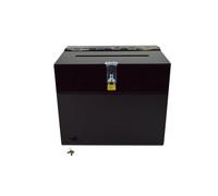 Pos Display Shop Large Black Acrylic Lockable Suggestion Feedback Ballot Comments Collection Box - BB0005 Gloss Black