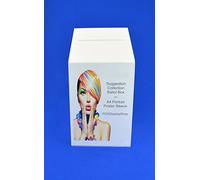 Pos Display Shop Large White Acrylic Suggestion Ballot Comments Feedback Collection Box with A4 Portrait Poster Holder - PDS9464 White