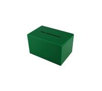 Pos Display Shop Small Lockable Dark Green Acrylic Suggestion Ballot Ticket Comments Collection Box - BB0006 (Green)