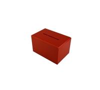Pos Display Shop Small Lockable Red Acrylic Suggestion Ballot Ticket Comments Collection Box - BB0006 (Red)