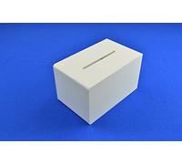 Pos Display Shop Small Lockable White Acrylic Suggestion Ballot Ticket Comments Collection Box - BB0006 White