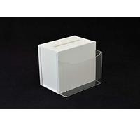 POS Display Shop Small White Acrylic Suggestion Comments Ballot Ticket Feedback Collection Box - BB0014 White - 100% Recyclable!