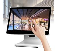 POS System, 15-Inch Capacitive LED Backlit Multi-Touch Monitor, True Flat Seamless Design Touchscreen, VGA And USB Input, For Office, Retail, Restaurant, Bar, Gym, Warehouse ( Color : White , Size : 1