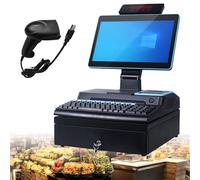 POS System with 15.6 inch Touch Screen, Built-in Printer, and Keyboard - Windows 10 for Retail and Restaurant Operations