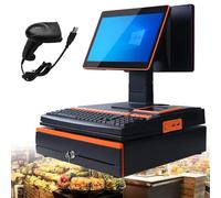 POS System with 15.6 inch Touch Screen, Built-in Printer, and Keyboard - Windows 10 for Retail and Restaurant Operations