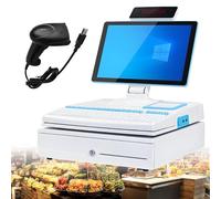 POS System with 15.6 inch Touch Screen, Built-in Printer, and Keyboard - Windows 10 for Retail and Restaurant Operations