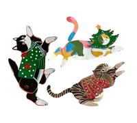 Posable Cat Paper Doll Craft Kit, 14 Movable Joints DIY Cat Paper Craft Toy, Flexible Animal Figure Papercraft Kit, Fun Flexible Posable Jointed Bulldog Decor, Creative Gift For Christmas And Ha