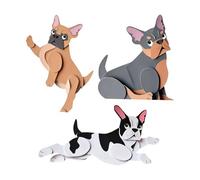 Posable Cat Paper Doll Craft Kit, 14 Movable Joints DIY Cat Paper Craft Toy, Flexible Animal Figure Papercraft Kit, Fun Flexible Posable Jointed Bulldog Decor, Creative Gift For Christmas And Ha