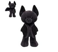 Posable Halloween Bat Stuffed Animal, 16in Black Plush Bat Toy with Adjustable Wings,Soft Cuddly Halloween Plush Toys,Cute Spooky Bats Bear Stuffed,for Halloweens Living Room Bedroom Decor