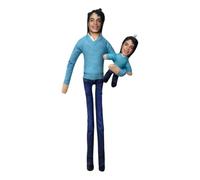 Posable Michael Plush Doll Set with Inner Wire, Bendable Pose-Making Celebrity Figure Toy, Multiple Classic Costume Styles, Collectible Plush Decor, Unique Birthday Gift for Music Enthusiasts