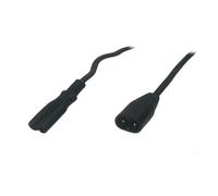 POSAC-C7C8BK30 cable 2x0.75mm² IEC C7 female, IEC C8 male PVC 3 meters 2.5A