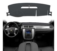 POSAID Dash Cover for 2007-2013 Chevy Avalanche Silverado 1500 LTZ, Dashboard Cover Mat for 2007-2014 Chevy Chevrolet Tahoe Suburban, 07-14 GMC Yukon Interior Dash Protector Cover Mat, Grey