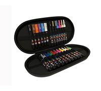 POSCA Water Based Permanent Marker Paint Pens with Premium Quality Travel Case for Arts and Crafts. Multi Surface Use On Wood, Metal, Paper, Cardboard, Glass, Fabric & Rock. Set of 24 Vibrant Colours