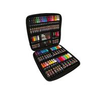 Posca - Acrylic Paint Pens (Set of 54) Multi Surface Use On Window, Glass, Wood, Metal, Paper, Cardboard, Fabric & Rock. Permanent Markers with Travel Case for Arts and Crafts.