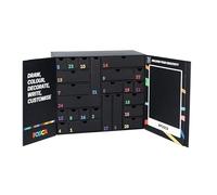 POSCA - Advent Calendar 2025 with 24 Stationery, School Stationery, Creative Crafts - Gift Ideas with Stuff for School, Fine and Chunky Tip Marker, Wax Crayons, Pencils and More