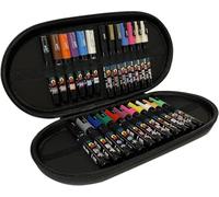 Posca Paint Marker Pens - Water-Based Permanent, Multi-Surface, Travel Case - 24 Colors