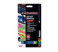 Uni Posca Artist Pencils KPE-200 Pack of 12 Essentials Assorted Colours, none
