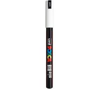 Uni : Posca Marker : PC-1MR : Ultra-Fine Pin Tip : 0.7mm : White