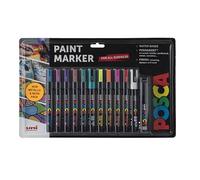 Posca 12 Piece Posca Blister Metallic/Neon Set, none