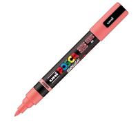 POSCA Mitsubishi Pencil - PC5BR - Medium Brush Tip, Semi-Flexible - Water-Based Paint - All Purpose - Coral