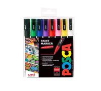 Uni Posca PC-3M Standard Paint Pen Starter Pack Marker Pen 8 Colours (Pack of 8)