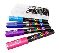 Posca - PC-1M Art Paint Markers - Set of 4 - in Plastic Wallet (Night Sky Tones)