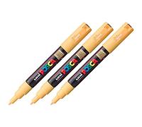 POSCA PC-1MC Pigment Markers Extra Fine Tip Apricot Pack of 3aa