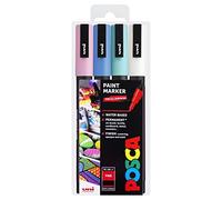 Posca - PC-3M Art Paint Markers - Set of 4 - In Plastic Wallet - Unicorn Tones