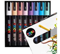 Posca - PC-5M - Paint Marker Art Pens - 1.8-2.5mm - Nebula Set of 8 in Gift Wallet