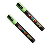 Posca PC-5M Paint Marker Art Pens - 1.8-2.5mm Nib - Pack of 2 (Apple Green)