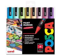 Posca - PC-5M - Paint Marker Art Pens - 1.8-2.5mm - Spring Tones Set of 8 in Gift Box