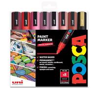 Posca - PC-5M - Paint Marker Art Pens - 1.8-2.5mm - Valentine's Set of 8 in Gift Box