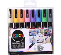 POSCA Markers PC-5M PALE COLOURS Set of 8, none