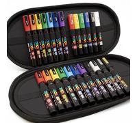 Posca - PC-5M / PC-3M / PC-1M - Paint Marker Art Pens - Display Case of 24 (Starter Basic Set)