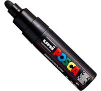 POSCA PC-7M Paint Marker Art Pens - Large Bullet Nib 4.5-5.5mm - 15 Colours - New for 2017 - Black