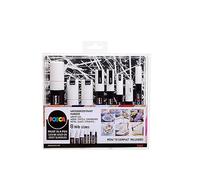Uniball Posca Collection 8Pc White Assorted Nib Sizes