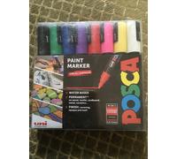 POSCA Standard Colours Paint Pen Markers Starter 8 Pack Medium PC-5M