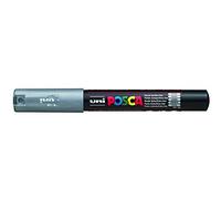 Posca UNI-BALL MARKER PEN PC-1M - SILVER - SINGLE PEN
