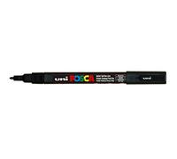 Posca UNI-BALL MARKER PEN PC-3M - BLACK - SINGLE PEN