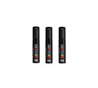 Posca UNI-BALL MARKER PEN PC-8K - BLACK - PACK OF 3 PENS