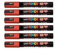 Posca Uni-Ball PC-5M Paint Marker Art Pens - 1.8-2.5mm - Ruby Red - Pack of 14