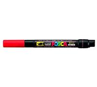 Posca UNI-BALL PCF-350 BRUSH TIP MARKER - RED - SINGLE PEN
