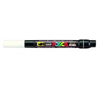 Posca UNI-BALL PCF-350 BRUSH TIP MARKER - WHITE - SINGLE PEN