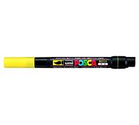 Posca UNI-BALL PCF-350 BRUSH TIP MARKER - YELLOW - SINGLE PEN