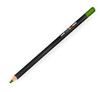 Posca Uni Coloured Pencil - Professional Oil and Wax Colouring Pencil - KPE-200 - Green (6) - Single