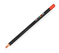 Posca Uni Coloured Pencil - Professional Oil and Wax Colouring Pencil - KPE-200 - Orange (4) - Single