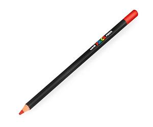 Posca Uni Coloured Pencil - Professional Oil and Wax Colouring Pencil - KPE-200 - Red (15) - Single
