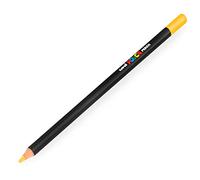 Posca Uni Coloured Pencil - Professional Oil and Wax Colouring Pencil - KPE-200 - Yellow (2) - Single