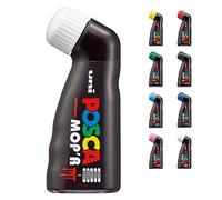 Posca - Uni Mitsubishi Pencil - Marker MOP'R - Round Tip XXL 3-19mm - Ergonomic Shape Half Ride Body - Water-Based Marker - For Any Surface - (White)