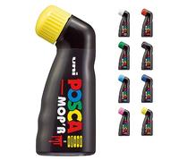 Posca - Uni Mitsubishi Pencil - Marker MOP'R - Round Tip XXL 3-19mm - Ergonomic Shape Half Ride Body - Water-Based Marker - For Any Surface - (Yellow)